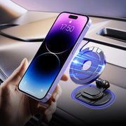 D50-1 Magnetic Folding Car Phone Holder Rotatable Dashboard Stick-On Navigation Stand
