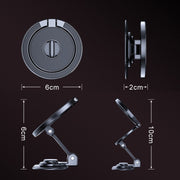 D50-1 Magnetic Folding Car Phone Holder Rotatable Dashboard Stick-On Navigation Stand