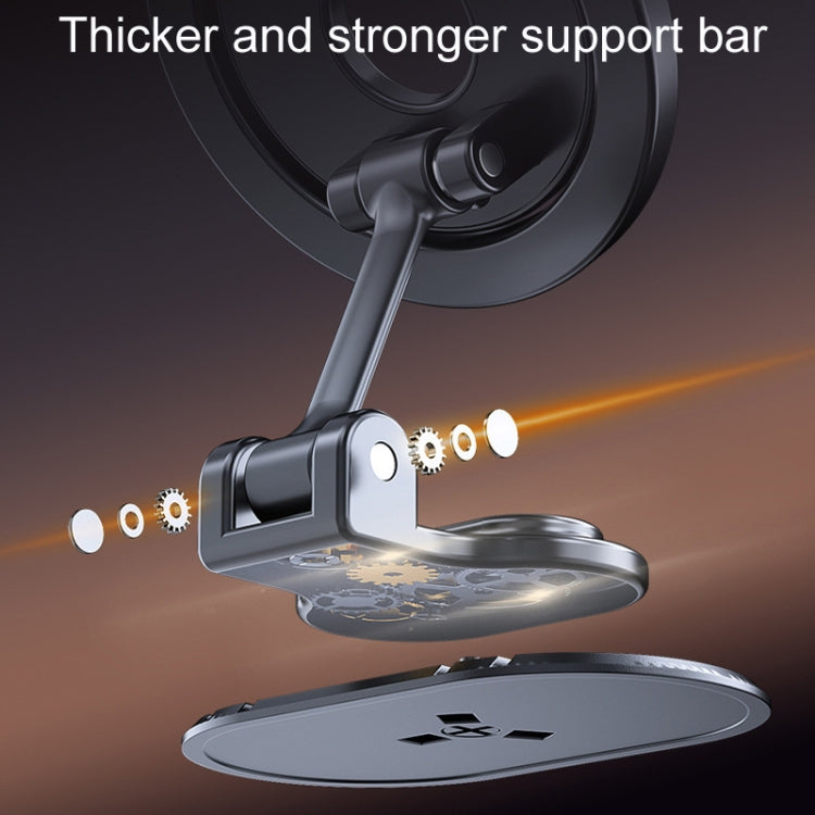 D50-1 Magnetic Folding Car Phone Holder Rotatable Dashboard Stick-On Navigation Stand
