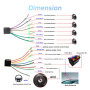 Single Spindle 6.9 inch MP5 With Knob Player Carplay Function Car MP4 Backup Camera, Specification: Standard+12 Light Camera