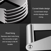 Stainless Steel Cutter 5-Layer Curved Dough Mixer Kitchen Baking Flour Cutter Gadgets(91g)