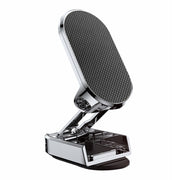 D11 Magnetic Folding Car Phone Holder Rotatable Dashboard Stick-On Navigation Stand(Silver Frosted)