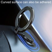 D21 Magnetic Folding Car Phone Holder Rotatable Steering Wheel Stick-On Navigation Stand