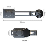 D31 Foldable Suspension Car Phone Holder Magnetic Slide Type Metal Navigation Stand