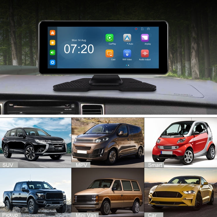 6.86 Inch 4KDVR Smart Screen Player, Specification: Standard+Reversing Camera