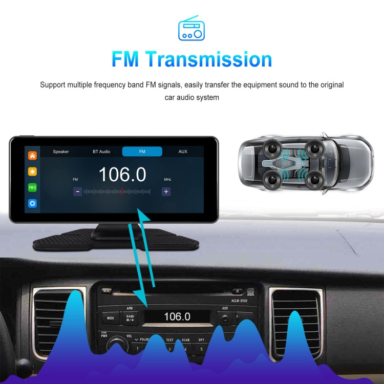 6.86 Inch 4KDVR Smart Screen Player, Specification: Standard+Reversing Camera