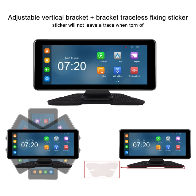 6.86 Inch 4KDVR Smart Screen Player, Specification: Standard+Reversing Camera