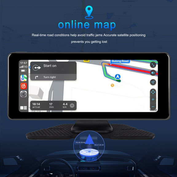 6.86 Inch 4KDVR Smart Screen Player, Specification: Standard+Reversing Camera