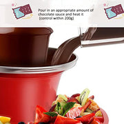 35W  3 Tier Chocolate Fountain  Mini Fondue Set with Hot Melting Pot Base 220V EU Plug