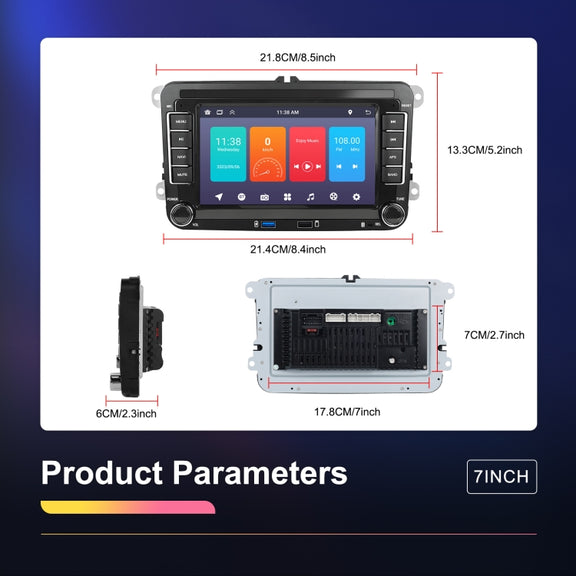 For Volkswagen/Skoda 1+32G Player Large Screen Carplay Android Navigation Reversing Camera Integrated Machine(Standard)