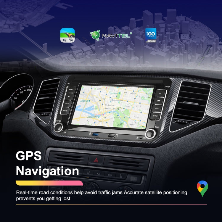 For Volkswagen/Skoda 2+64G Player Large Screen Carplay Android Navigation Reversing Camera Integrated Machine(Standard)