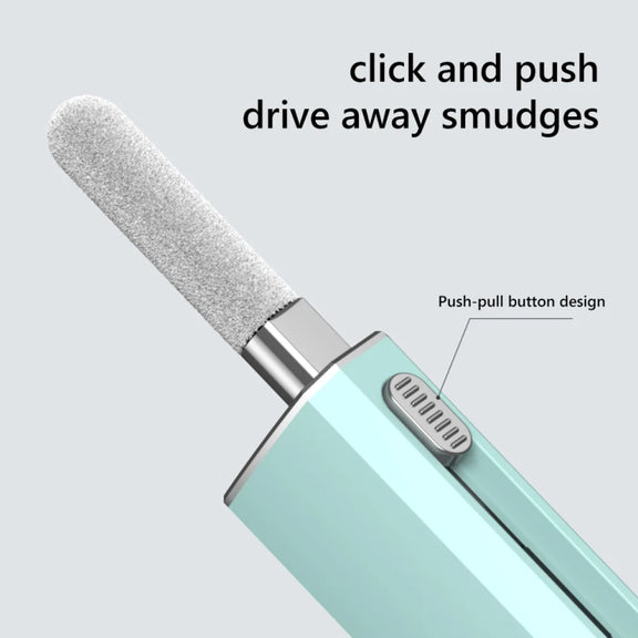 Headphone Keyboard Cleaning Kit with Capacitive Touch Pen(White)