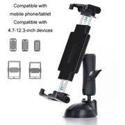 Multifunctional Car Dashboard Mobile Phone Folding Holder, Style: Folding Back Clip+Metal Oval Ball
