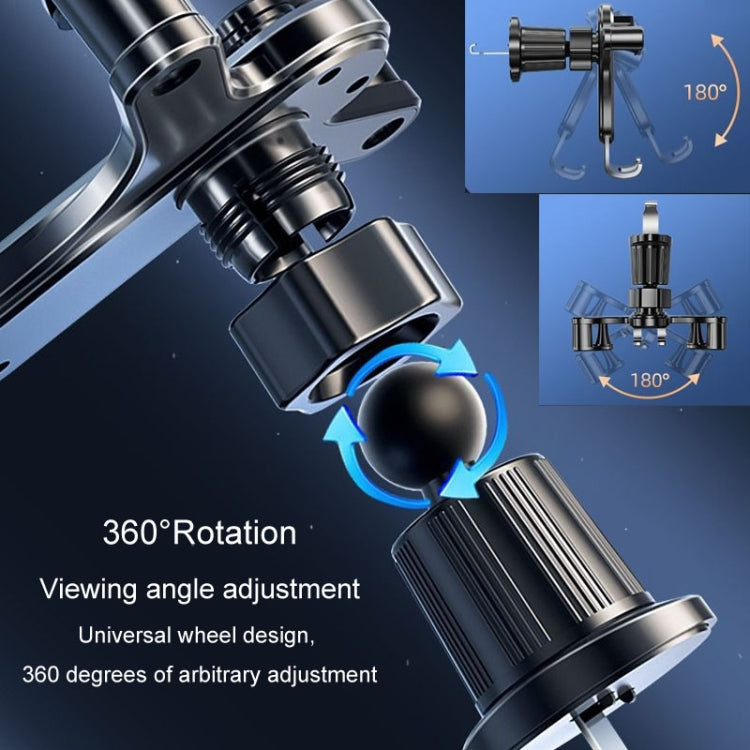 BUDK Triangle Gravity Sensor Car Phone Bracket Car Air Vent Navigation Holder, Model: Suction Cup Base Model