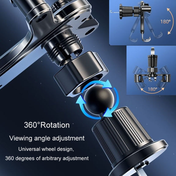 BUDK Triangle Gravity Sensor Car Phone Bracket Car Air Vent Navigation Holder, Model: Adhesive Model