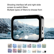 D6 CCD HD Digital Camera Movie Music Smart Camera Touch Screen Student Card Video Recorder, Excluding Memory(White)