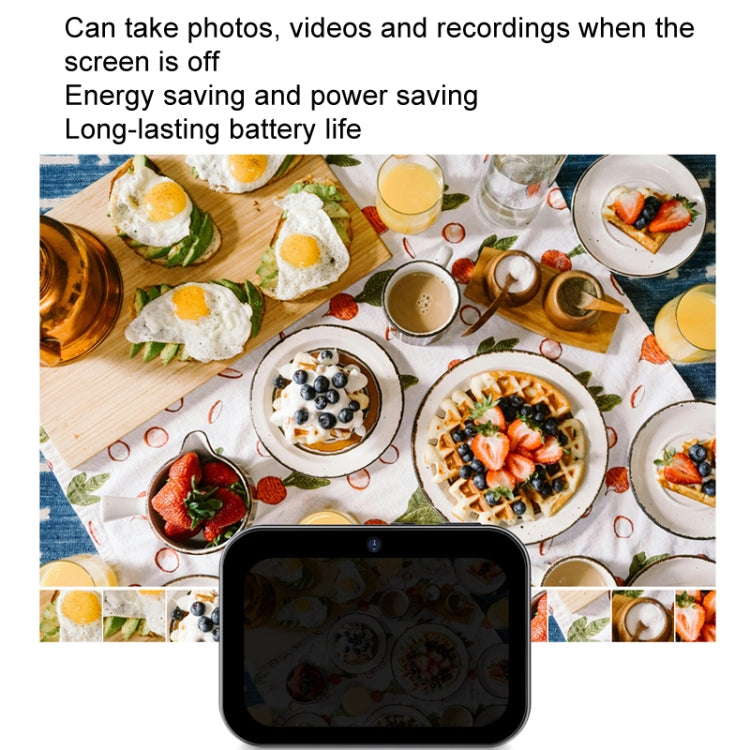 D6 CCD HD Digital Camera Movie Music Smart Camera Touch Screen Student Card Video Recorder, Excluding Memory(White)
