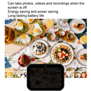 D6 CCD HD Digital Camera Movie Music Smart Camera Touch Screen Student Card Video Recorder, Excluding Memory(White)