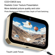 D6 CCD HD Digital Camera Movie Music Smart Camera Touch Screen Student Card Video Recorder, Excluding Memory(Black)