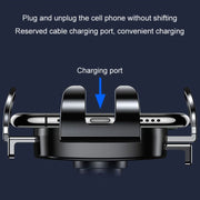 BUDK Anti-shake Car Phone Bracket Car Navigation Air Vent Fixed Gravity Support Stand(Silver)