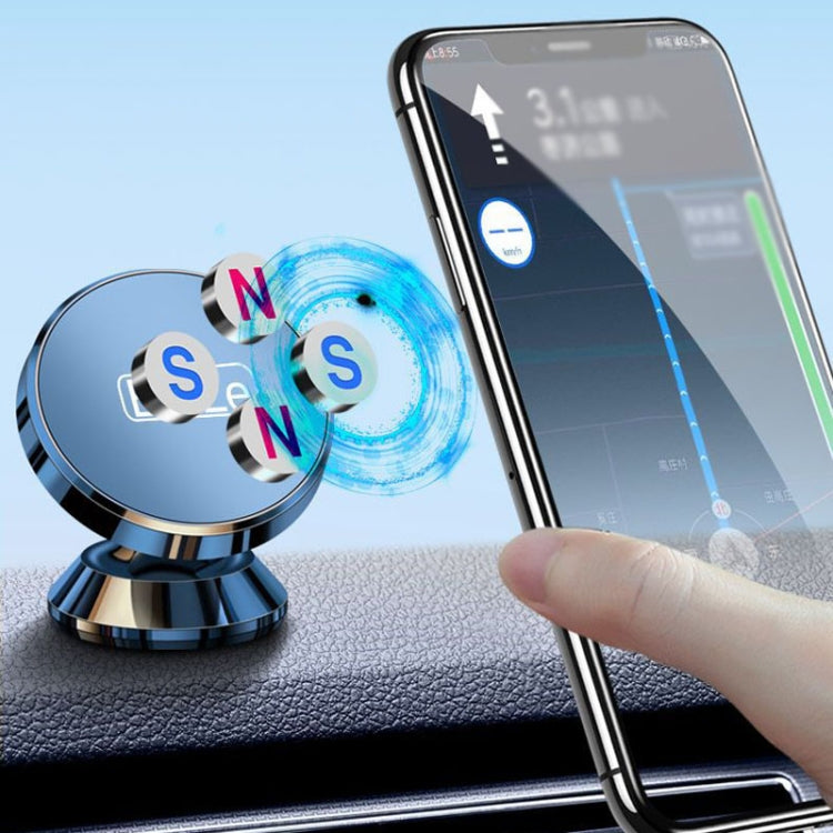 BaiLe Magnetic Car Phone Holder Universal Car Dashboard Fixed Navigation Bracket, Color: Sticker Silver