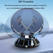 BaiLe Magnetic Car Phone Holder Universal Car Dashboard Fixed Navigation Bracket, Color: Sticker Silver