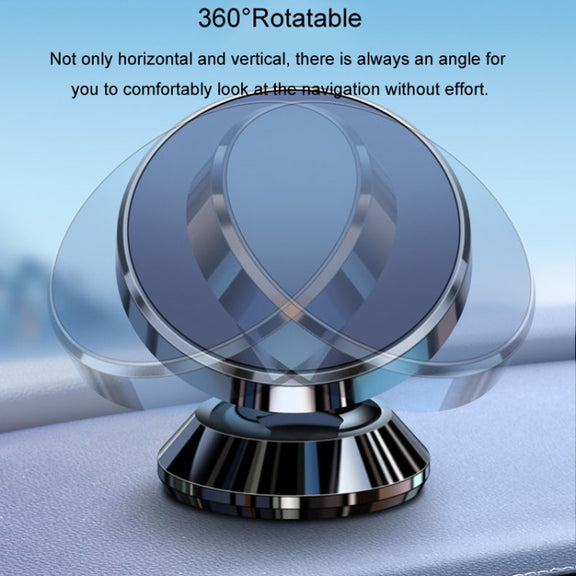 BaiLe Magnetic Car Phone Holder Universal Car Dashboard Fixed Navigation Bracket, Color: Sticker Silver