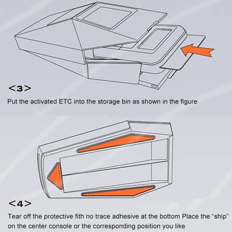 Car ETC Bracket Organizer Automotive Removable Center Console Ornament, Model: Speed Version