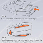 Car ETC Bracket Organizer Automotive Removable Center Console Ornament, Model: Speed Version