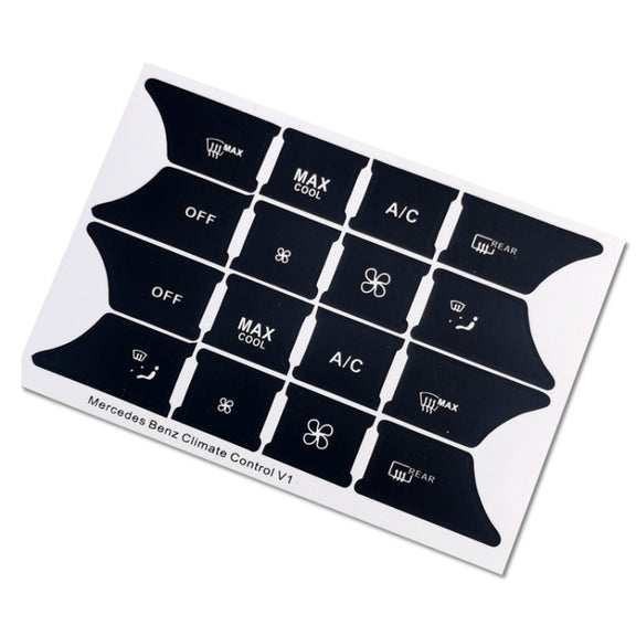For Mercedes-Benz CLS/C218/SLK/W172/W204/GLK Air Conditioning Button Repair Sticker(Style 1)