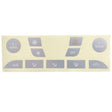 For 1999-2005 Ford Focus Air Conditioning Button Switch Repair Sticker(Silver) - Decorative Sticker by PMC TechLife | Online Shopping South Africa | PMC TechLife | Buy Now Pay Later Mobicred