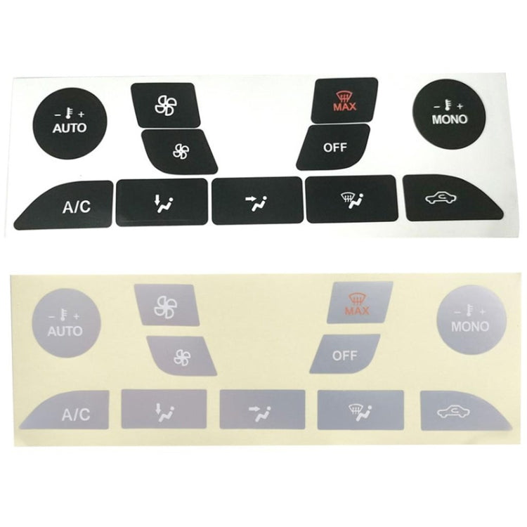 For 1999-2005 Ford Focus Air Conditioning Button Switch Repair Sticker(Silver)