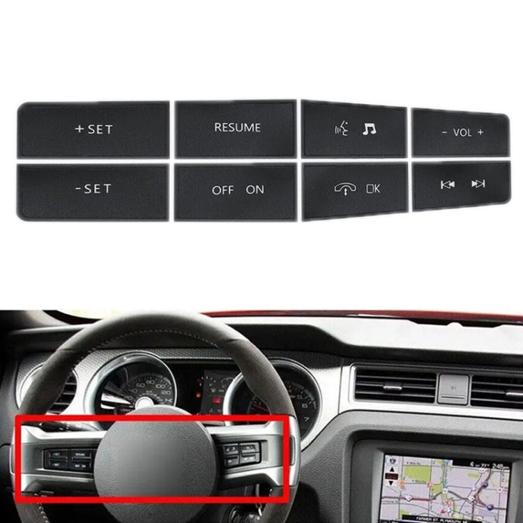 For Ford Mustang 2011-2012 Steering Wheel Control Button Repair Sticker