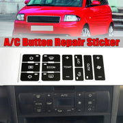 2pcs For Audi A2/A3/A8L Car Air Conditioning Control Switch Repair Sticker