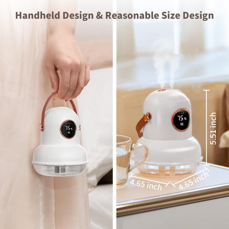 ICARER FAMILY IF-JS01 USB Charging Desktop Night Light Dual-spray Humidifier, Color: White (Digital)