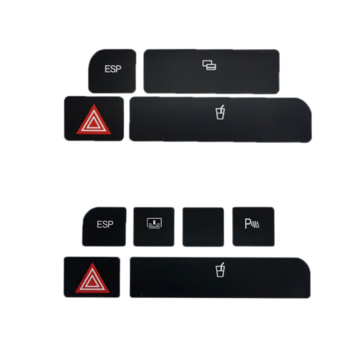 For Audi A4 Emergency/Double Flash Button Cup Holder Button Repair Sticker, Left-Hand Drive Only(With Card Box)