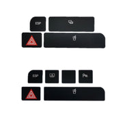 For Audi A4 Emergency/Double Flash Button Cup Holder Button Repair Sticker, Left-Hand Drive Only(With Card Box)