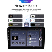 9 inch 6+128G Android Universal HD Large Screen Car Bluetooth Player Android GPS Navigation Integrated Machine(Standard)