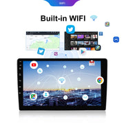 9 inch 6+128G Android Universal HD Large Screen Car Bluetooth Player Android GPS Navigation Integrated Machine(Standard)