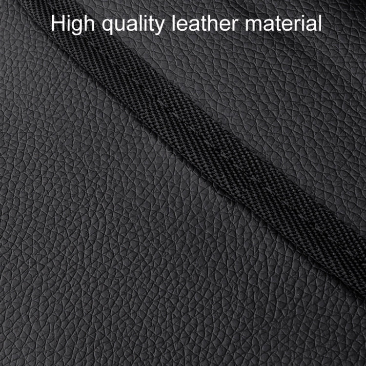 Car Folding Trash Can Multifunctional Seatback Hanging Storage Box(Black)