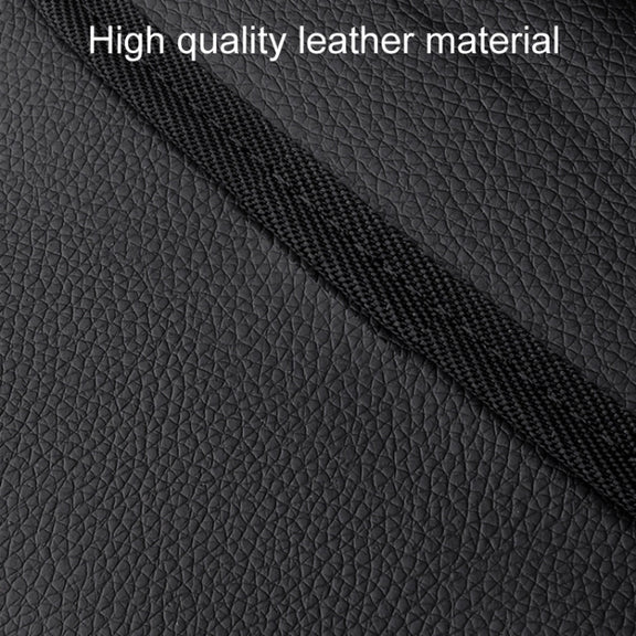 Car Folding Trash Can Multifunctional Seatback Hanging Storage Box(Black)
