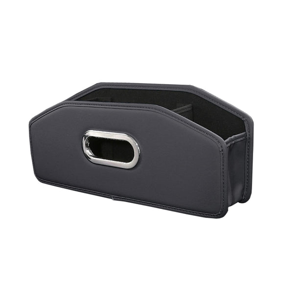 Auto Seatback Organizer Tissue Bag Car Rear Drainage Cup Holder(Black)