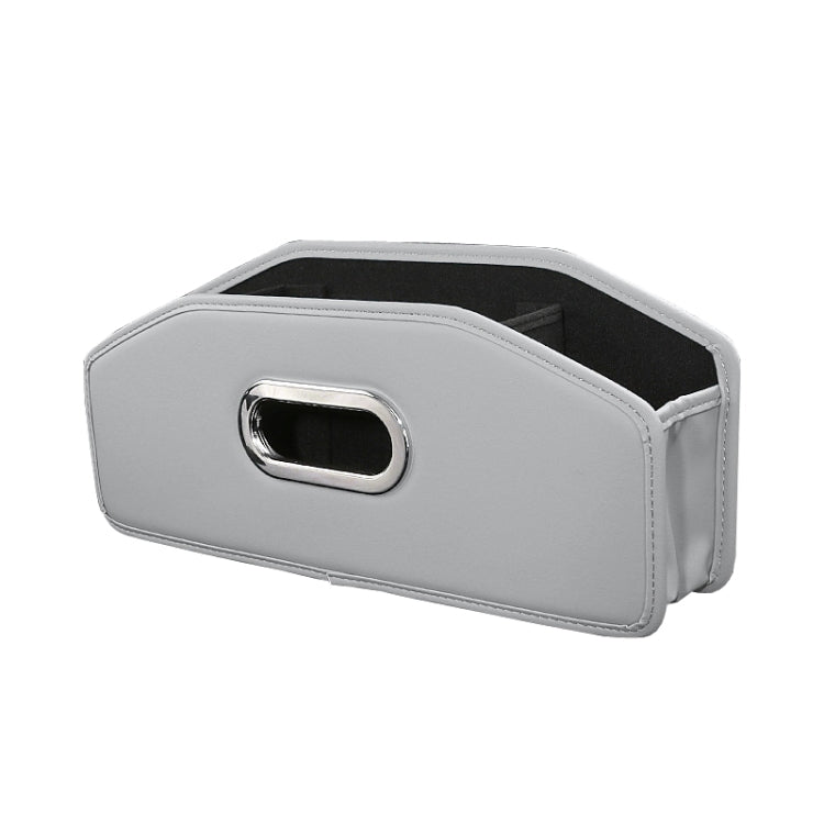 Auto Seatback Organizer Tissue Bag Car Rear Drainage Cup Holder(Gray)