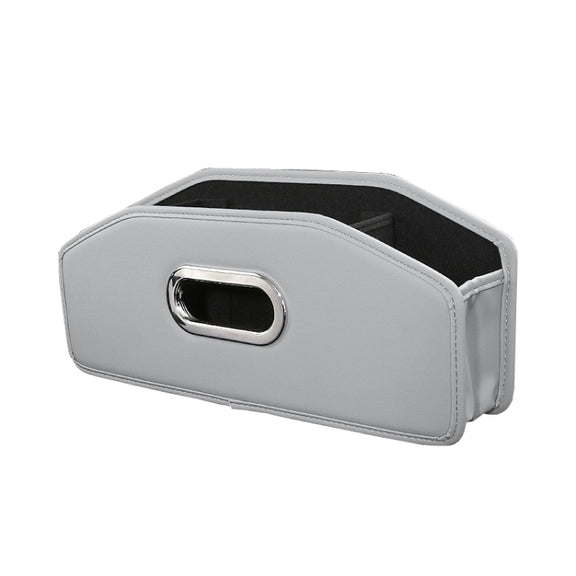 Auto Seatback Organizer Tissue Bag Car Rear Drainage Cup Holder(Gray)