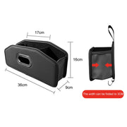 Auto Seatback Organizer Tissue Bag Car Rear Drainage Cup Holder(Gray)