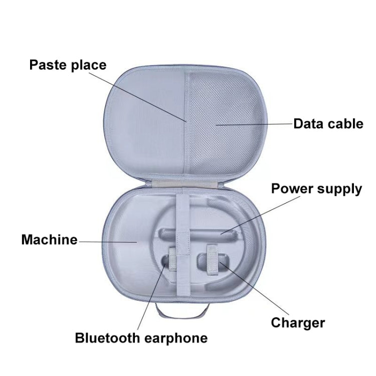 For Apple Vision Pro VR Anti-Fall And Shock-Absorbing EVA Hard Shell Storage Bag(Purple)