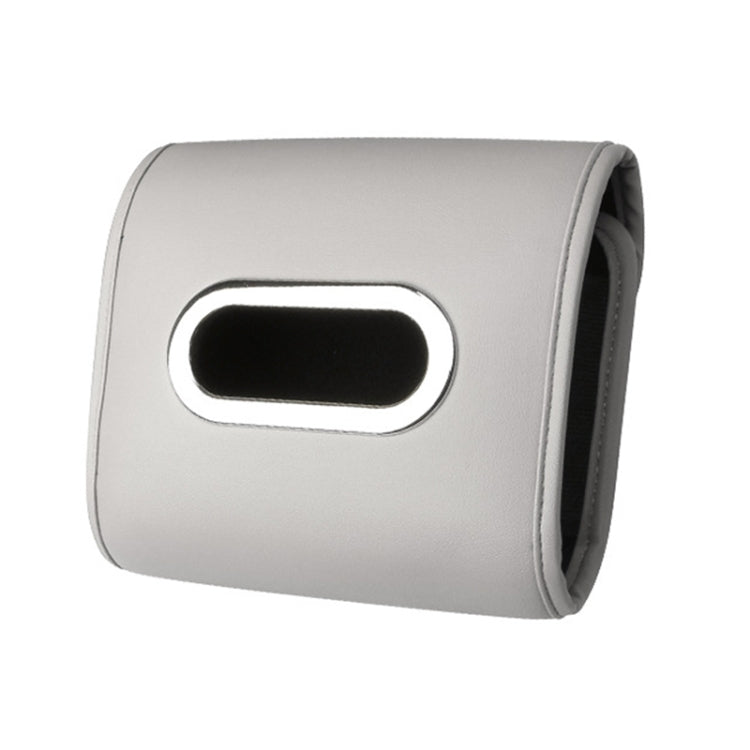 Auto Armrest Tissue Box Car Seat Back Hanging Napkin Pack Cover(Gray)