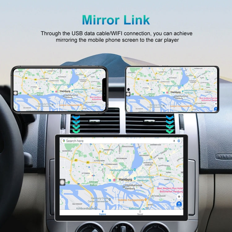 13.1 inch 4+64G Android Large Screen Navigator With Universal Map APK / Carplay / Reverse Car Image(Standard)
