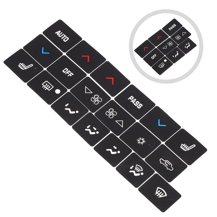 For Buick 2005-2009 Car Air Conditioning Button Repair Sticker