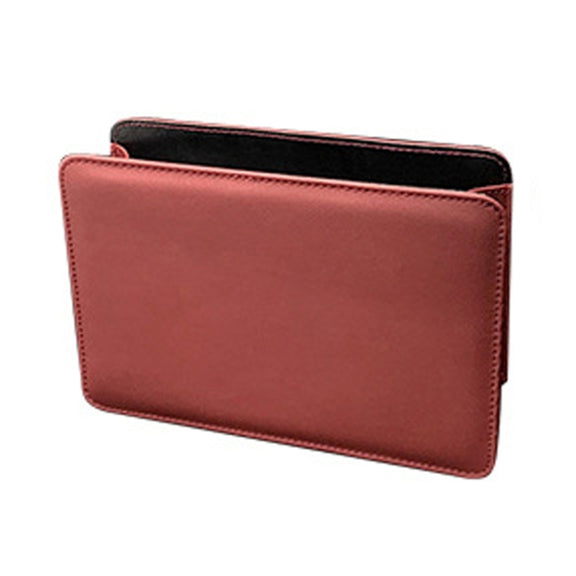 Car Folding Trash Can Multifunctional Seatback Hanging Storage Box(Wine Red)